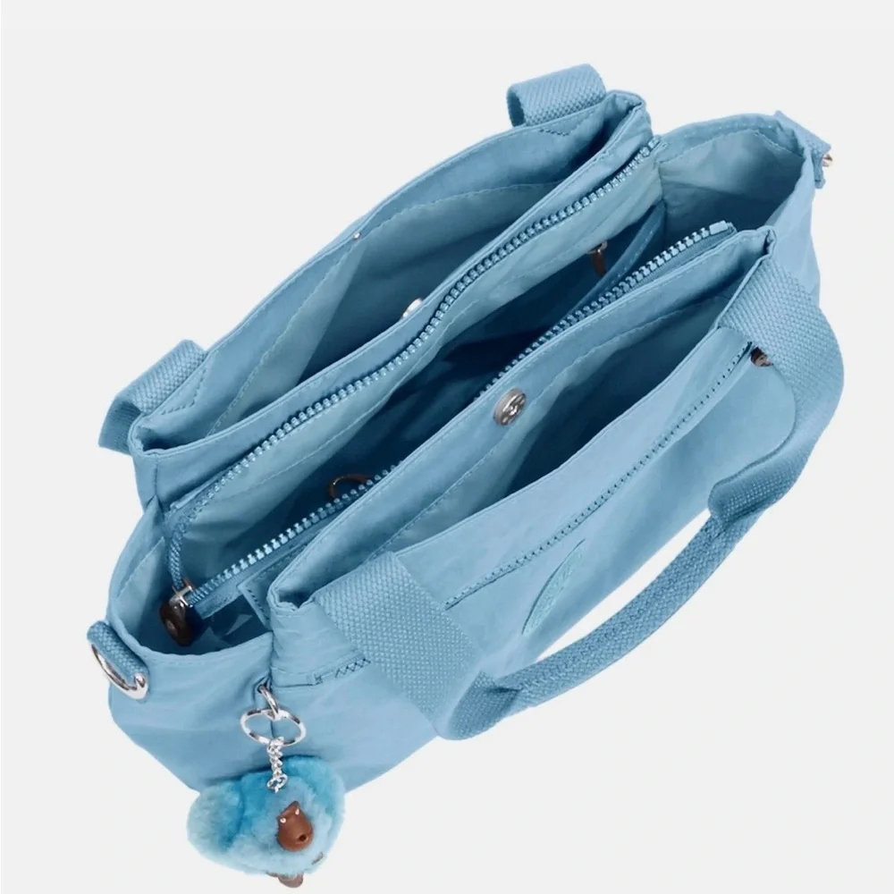 Kipling Elysian Satchel Blue Beam Shoulder Crossbody Bag - Picture 2 of 16